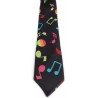 Colourful Musical Music Notes Formal Fancy Dress Funky Skinny Tie Musician Gift