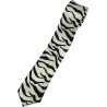 White And Black Animal Zebra Print Formal Wedding Fancy Dress Funky Skinny Tie