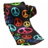 Colourful Peace Signs CND Logo Hippy Fancy Dress Funky Skinny Tie Fathers Day