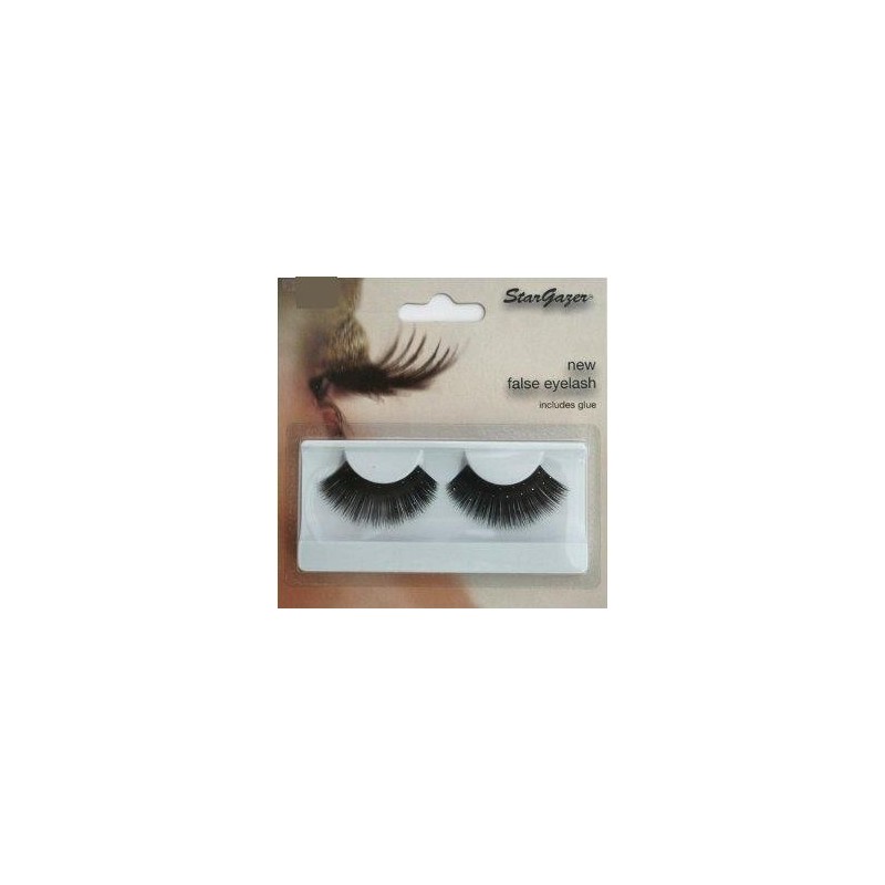 Stargazer Reusable False Eyelashes Black and Diamonte 59