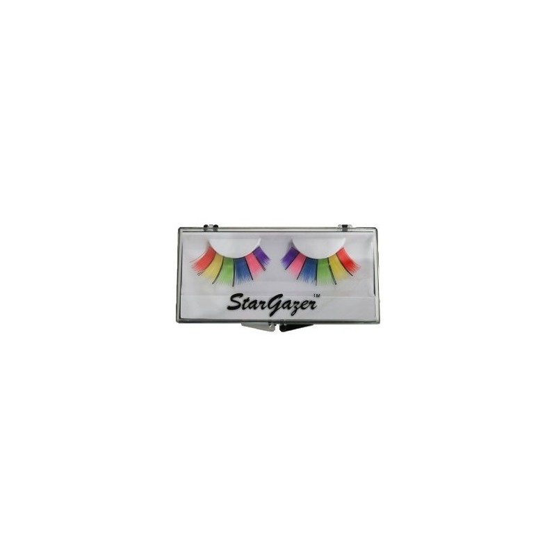 rgazer Pestañas Postizas Reutilizables Multicolor Arco Iris 9