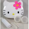 Kit da viaggio in ammollo per riporre le lenti a contatto bianche Hello Kitty