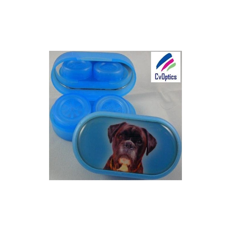 Estuche para remojar lentes de contacto Boxer Furry Friends