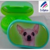 Estuche para remojar lentes de contacto de Chihuahua Furry Friends