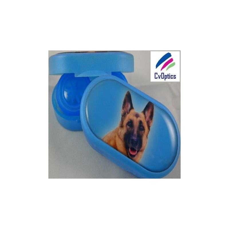 Étui de trempage pour lentilles de contact German Shepard Furry Friends