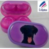 Estuche para remojo de lentes de contacto Labrador Furry Friends