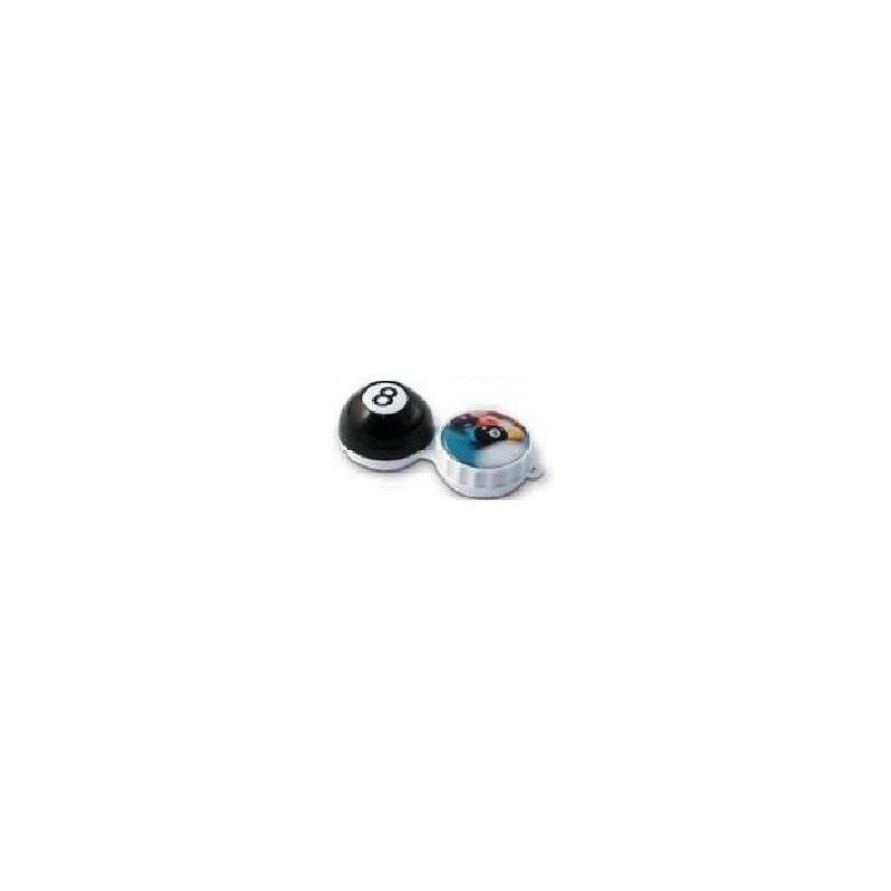 Eight Ball 3D Contact Lenses Storage Soaking Case 