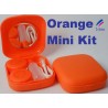 Kit de viaje para lentes de contacto mini naranja