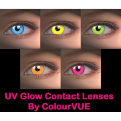 ColourVue Blue UV Glow Crazy Kontaktlinsen