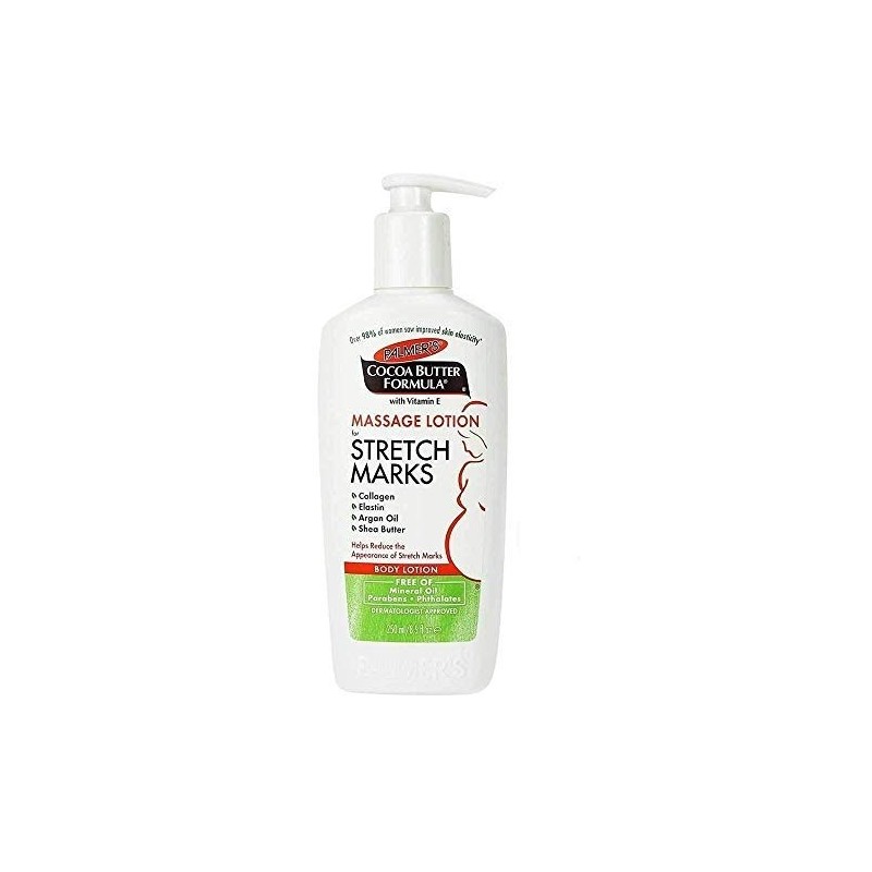 Lotion de massage au beurre de cacao et au collagène Palmer's pour vergetures (250 ml)