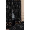 Set copripiumino super king size con oroscopi celesti e astrologia, design nero oro giallo