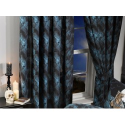 King Size Alchemy Loups Garou Design Housse de couette gothique et taies d'oreiller assorties