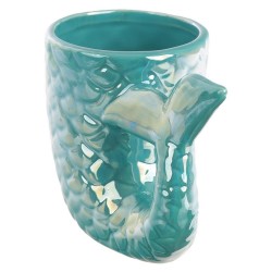 Enchanted Seas 3D-Becher mit türkisblauem, schillerndem Meerjungfrauenschwanz