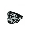 Masque Biker Crâne Flamme Blanche