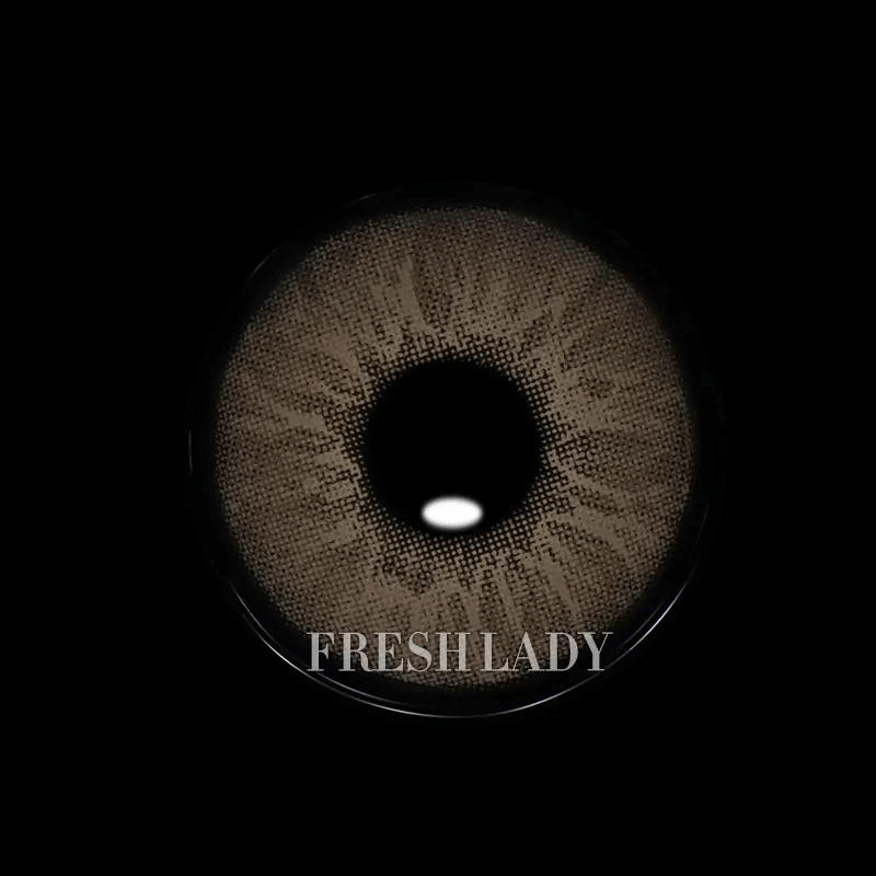 FreshLady Love Story Lentilles De Contact Colorées Marron Oxy Annuelles