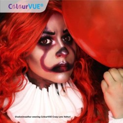 ColourVUE Lenti a contatto colorate Volturi Deep Red Crazy Halloween da 1 giorno