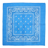 Foulard bandana turquoise à motif cachemire