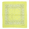 Foulard bandana jaune à motif cachemire