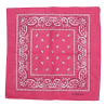 Foulard Bandana Paisley Rose Fuchsia