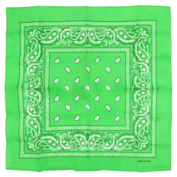 Sciarpa Bandana Kelly Verde Paisley