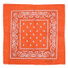 Orangefarbenes Paisley-Bandana-Kopftuch