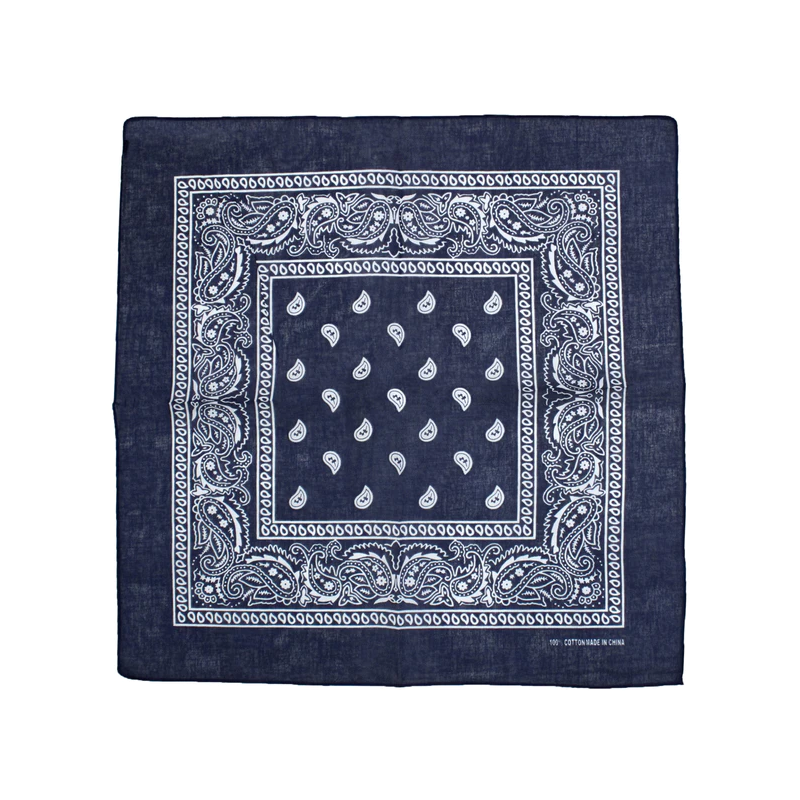 Foulard Bandana Paisley Bleu Marine