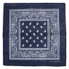 Foulard Bandana Paisley Bleu Marine