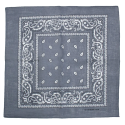 Foulard bandana gris foncé...