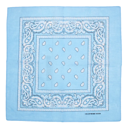 Sciarpa Bandana Baby Blue Paisley