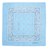 Babyblaues Paisley-Bandana-Kopftuch