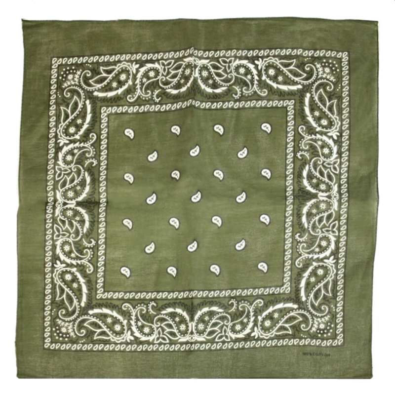 Goldenes Paisley-Bandana-Kopftuch