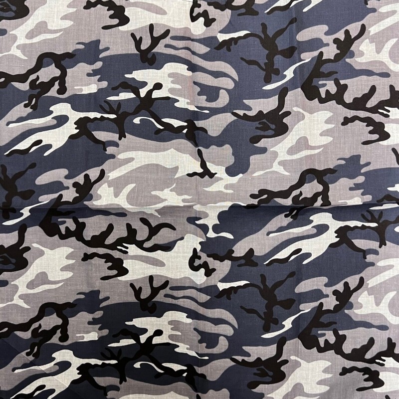 Foulard bandana camouflage gris