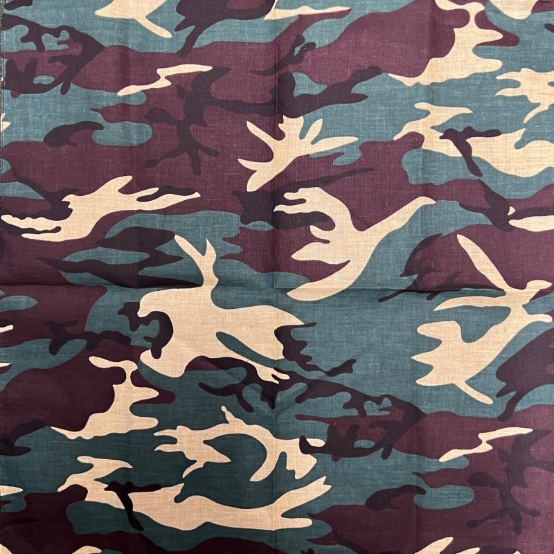 Foulard bandana camouflage vert