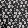 Foulard bandana noir en feuille de marijuana et de cannabis