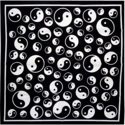 Bandana Yin Yang en blanco...