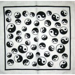 Bandana Yin Yang in bianco...