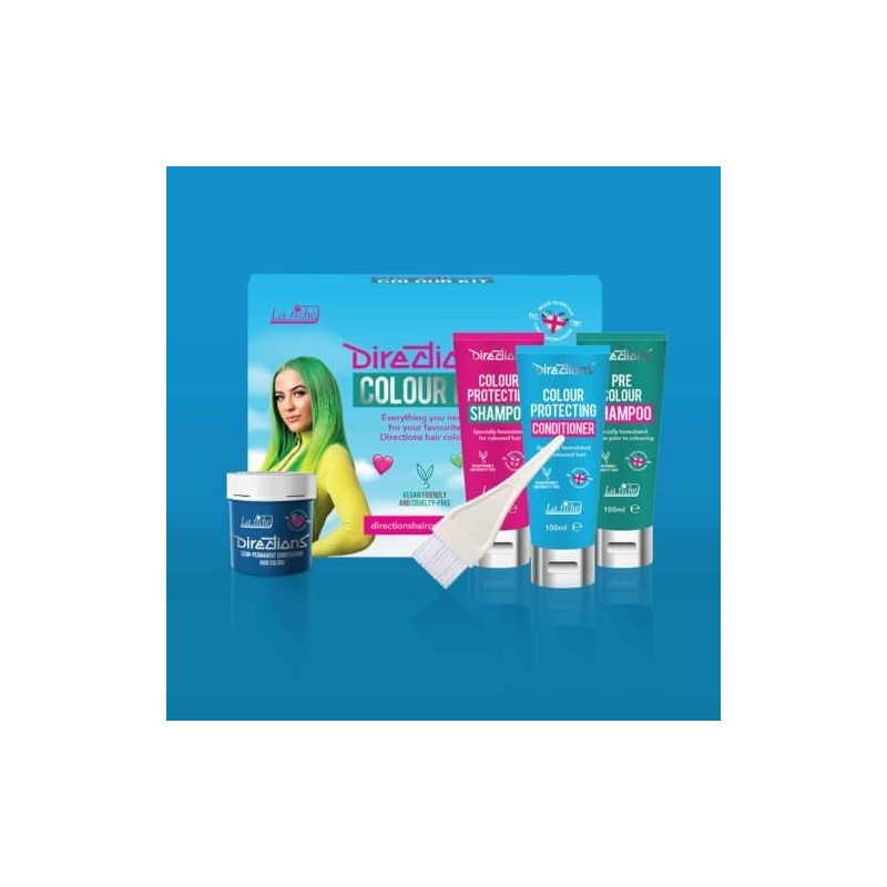 Conseils d'utilisation Kit de coloration cheveux bleu lagon