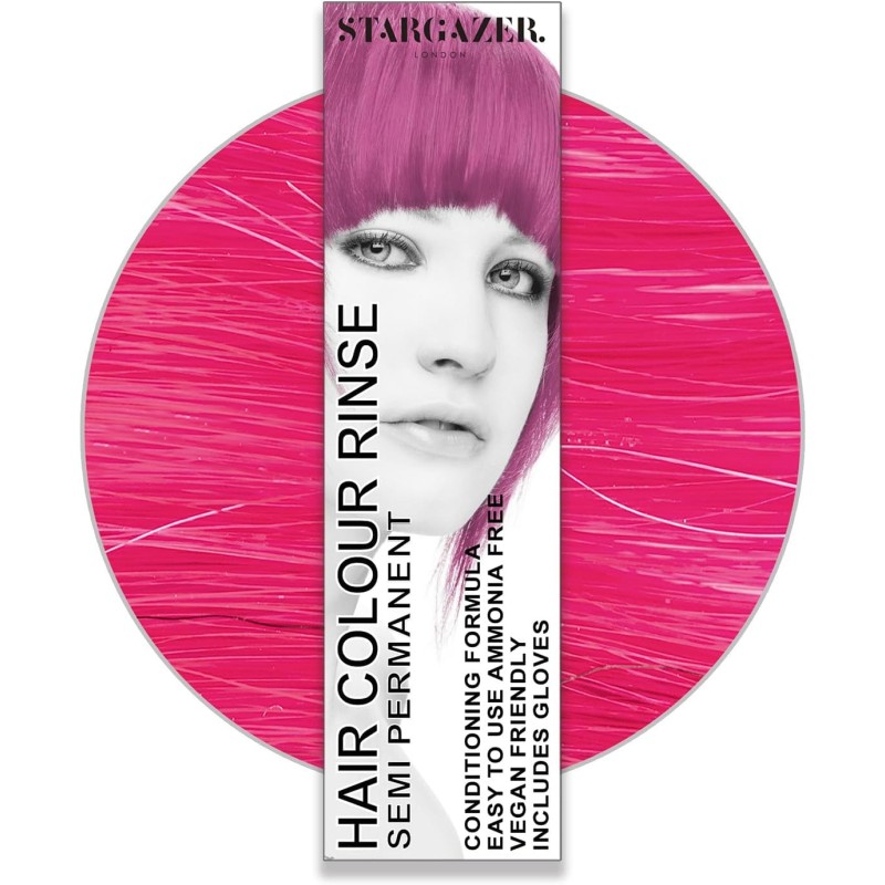 Stargazer Semi-permanente UV-reaktive rosa Haarfarbe