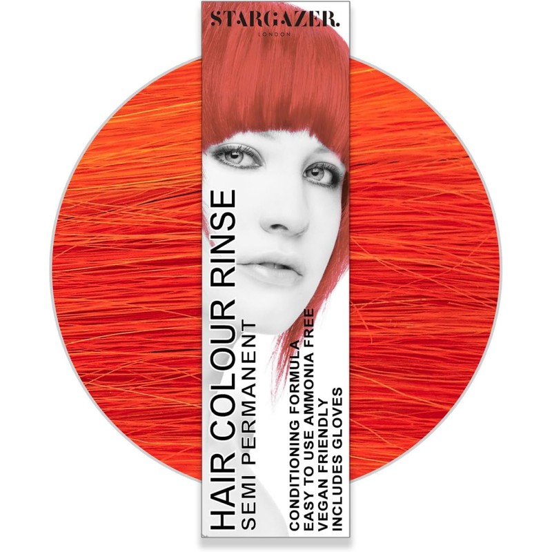 Teinture capillaire rouge réactive UV semi-permanente Stargazer